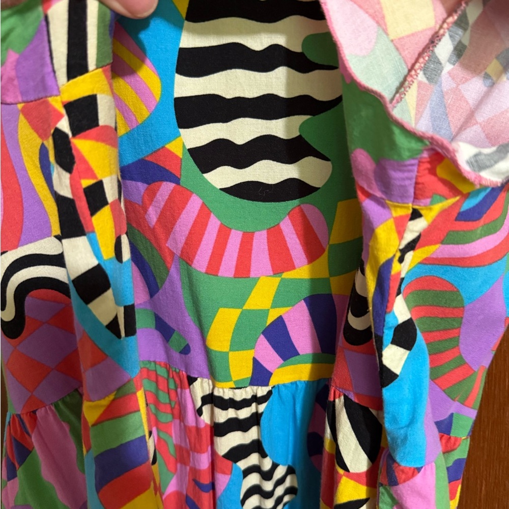 Nooworks Frida Dress Party Time Print Size XL EUC - Picture 6 of 6